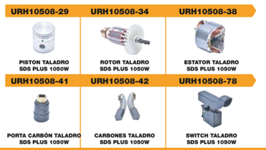 repuestos rotomartillo URH10508